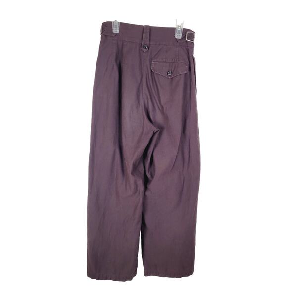 Moussy Brown High Rise Belted Wide Leg Pants Size 2 Old Money Quiet Luxury - Picture 2 of 13